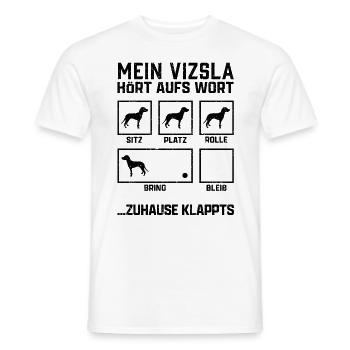 Magyar Vizsla Hundetricks Ungarischer Vorstehhund - Männer T-Shirt - Weiß - Vorne - AI Model Male 178 dark (178cm)