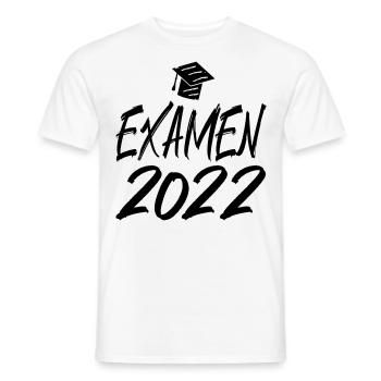 Abschluss Examen 2022 Hut Pinselschrift - Männer T-Shirt - Weiß - Vorne - AI Model Male 178 dark (178cm)
