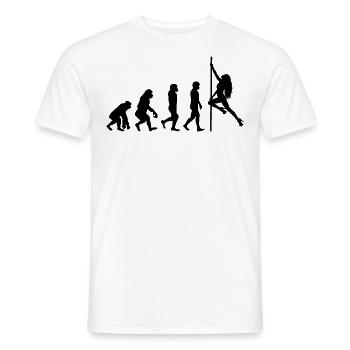 Pole Sport Dance Evolution Tänzer Akrobatik - Männer T-Shirt - Weiß - Vorne - AI Model Male 178 dark (178cm)