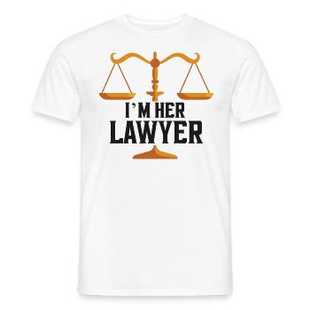 Young Lawyer Attorney Law Client - Männer T-Shirt - Weiß - Vorne - AI Model Male 178 dark (178cm)
