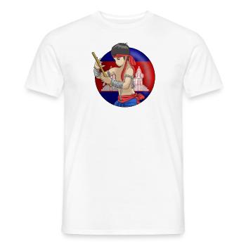 Kambodscha Khmer Sport Kämpfer Bokator I Geschenk - Männer T-Shirt - Weiß - Vorne - AI Model Male 178 dark (178cm)