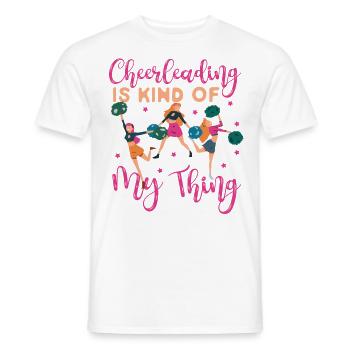 Cheer Cheerleading Cheerleading Is - Men's T-Shirt - white - Front - AI Model Male 178 dark (178cm)