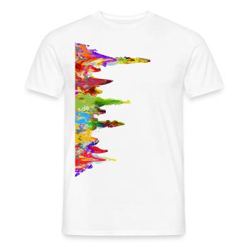 Pop - Art Künstler LGBT Geschenk - Männer T-Shirt - Weiß - Vorne - AI Model Male 178 dark (178cm)