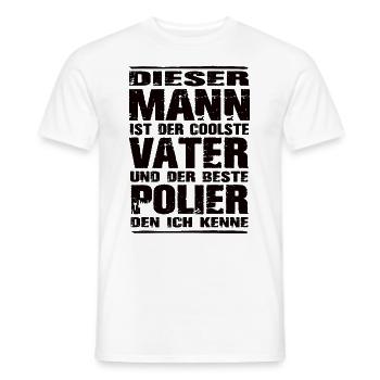 Vater und Polier - Männer T-Shirt - Weiß - Vorne - AI Model Male 178 dark (178cm)