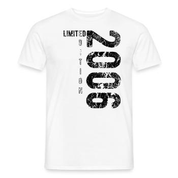 Limited Edition 2006 Geburtstag Jahrgang 2006 - Männer T-Shirt - Weiß - Vorne - AI Model Male 178 dark (178cm)