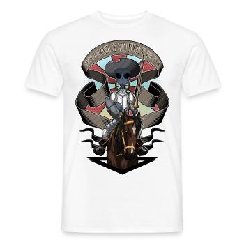 The alien Don Quixote - Color version - Men's T-Shirt - white - Front - AI Model Male 178 dark (178cm)