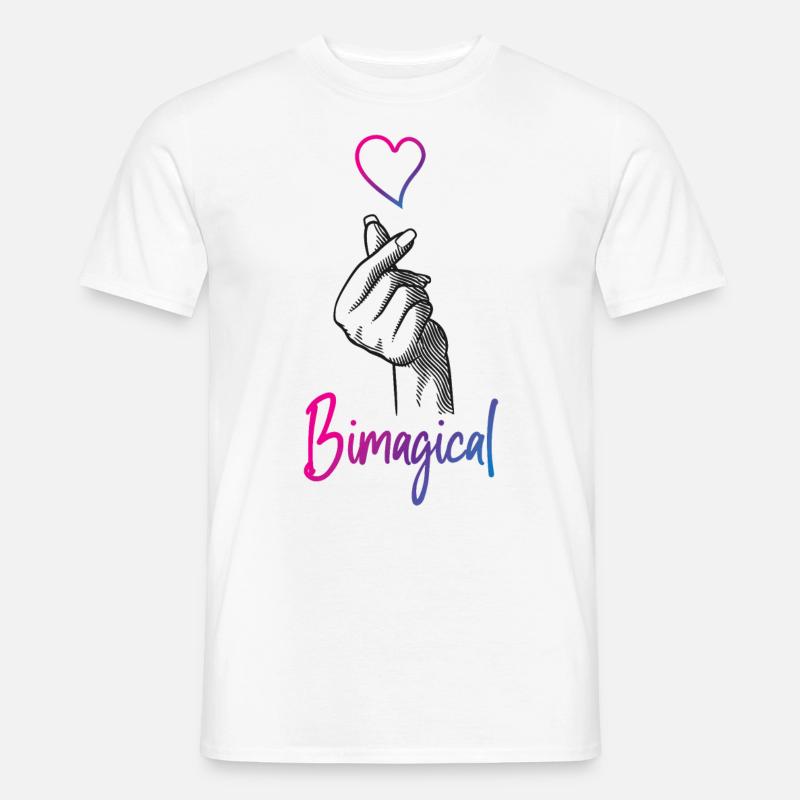 Bisexual Bi Pride Flag Pun - Männer T-Shirt - Weiß