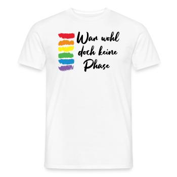 Was probably not a phase LGBT gift - Men's T-Shirt - white - Front - AI Model Male 178 dark (178cm)