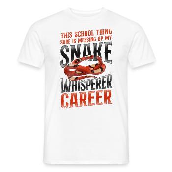 Serpent Serpent Vintage Cette École - T-shirt homme - blanc - Devant - AI Model Male 178 dark (178cm)