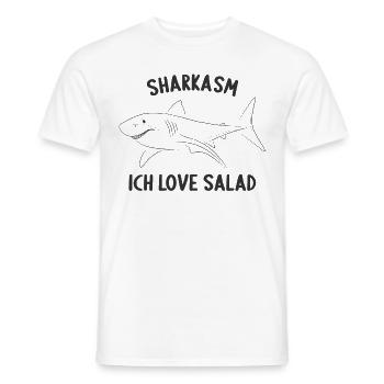 Sharkasmus Shark Sharks Diving Diving For Divers - Men's T-Shirt - white - Front - AI Model Male 178 dark (178cm)