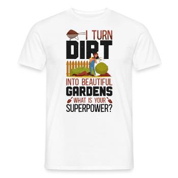 Landscaper Landscaping Landscape - Men's T-Shirt - white - Front - AI Model Male 178 dark (178cm)
