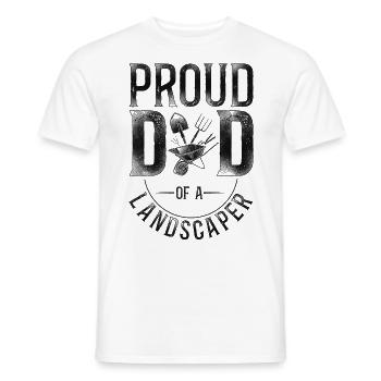 Landscaper Landscaping Landscape - Men's T-Shirt - white - Front - AI Model Male 178 dark (178cm)
