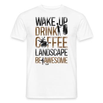 Landscaper Landscaping Landscape - Men's T-Shirt - white - Front - AI Model Male 178 dark (178cm)