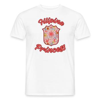 Philippines Filipina Pride Flag Heart I Cadeau - T-shirt homme - blanc - Devant - AI Model Male 178 dark (178cm)