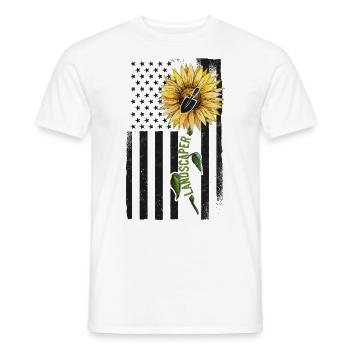 Landscaper Landscape Architect Usa - Männer T-Shirt - Weiß - Vorne - AI Model Male 178 dark (178cm)