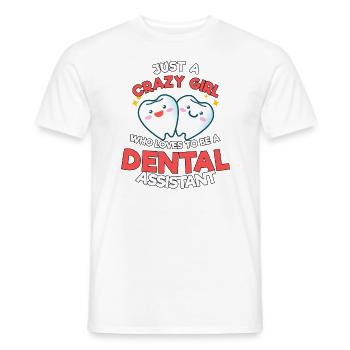 Dentist Dental Assistant Profession Practice I Gift - Men's T-Shirt - white - Front - AI Model Male 178 dark (178cm)