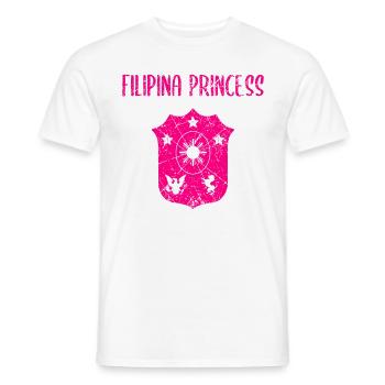 Philippines Filipina Pride Flag Heart I Cadeau - T-shirt homme - blanc - Devant - AI Model Male 178 dark (178cm)