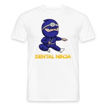 Zahnarzt Zahnarzthelferin Ninja Zähne I Geschenk - Männer T-Shirt - Weiß - Vorne - AI Model Male 178 dark (178cm)