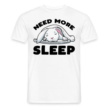 White Rabbit Rabbit - Men's T-Shirt - white - Front - AI Model Male 178 dark (178cm)