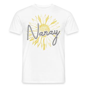 Philippines Filipino Nanay Nana Grandma I Cadeau - T-shirt homme - blanc - Devant - AI Model Male 178 dark (178cm)
