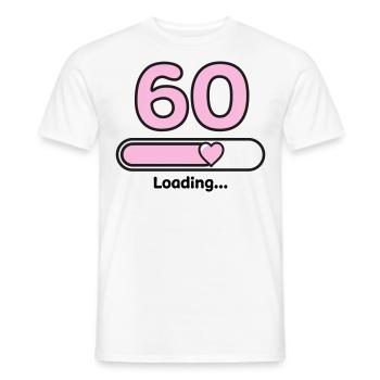60th anniversary - Men's T-Shirt - white - Front - AI Model Male 178 dark (178cm)