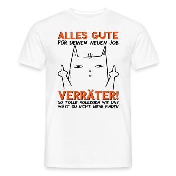 Jobwechsel Neuer Job Abschied Abschiedsgeschenk - Männer T-Shirt - Weiß - Vorne - AI Model Male 178 dark (178cm)
