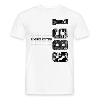 Édition limitée 1989 Année de naissance 1989 Anniversaire - T-shirt homme - blanc - Devant - AI Model Male 178 dark (178cm)