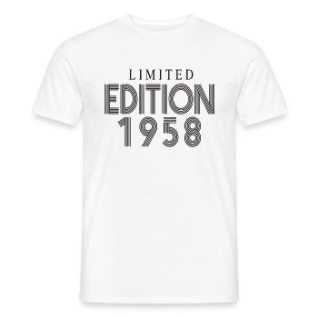 Limited Edition 1958 - Männer T-Shirt - Weiß - Vorne - AI Model Male 178 dark (178cm)