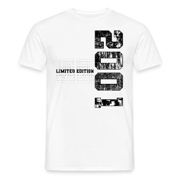 Limited Edition 2001 Year of birth 2001 Birthday - Men's T-Shirt - white - Front - AI Model Male 178 dark (178cm)