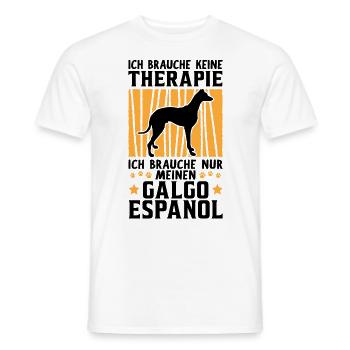 Ich brauche nur meinen Galgo Espanol - Männer T-Shirt - Weiß - Vorne - AI Model Male 178 dark (178cm)