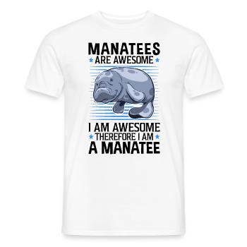 Seekühe sind fantastisch Meeressäuger Seekuh - Männer T-Shirt - Weiß - Vorne - AI Model Male 178 dark (178cm)