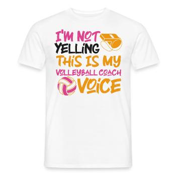 Volleyball Player Team Coach I'm - Männer T-Shirt - Weiß - Vorne - AI Model Male 178 dark (178cm)