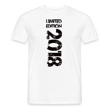 Limited Edition 2018 - Männer T-Shirt - Weiß - Vorne - AI Model Male 178 dark (178cm)