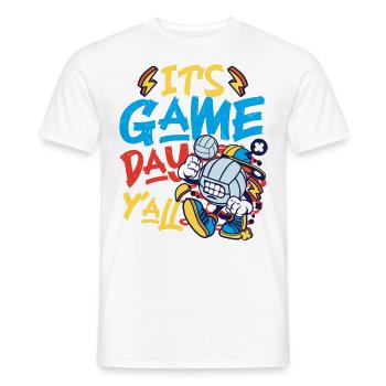 Volleyball Player Team It's Game - Männer T-Shirt - Weiß - Vorne - AI Model Male 178 dark (178cm)