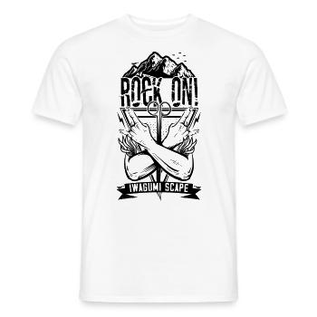 Iwagumi Aquascaping Fish Keeper Aquascaper Rock On - Men's T-Shirt - white - Front - AI Model Male 178 dark (178cm)