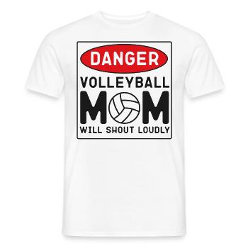 Volleyball Player Team Mom Mother - Men's T-Shirt - white - Front - AI Model Male 178 dark (178cm)