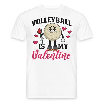 Volleyball Player Team Valentines - Männer T-Shirt - Weiß - Vorne - AI Model Male 178 dark (178cm)