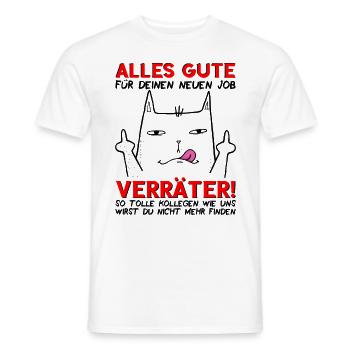 Jobwechsel Neuer Job Abschied Abschiedsgeschenk - Männer T-Shirt - Weiß - Vorne - AI Model Male 178 dark (178cm)