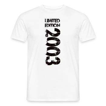Édition limitée 2003 - T-shirt homme - blanc - Devant - AI Model Male 178 dark (178cm)