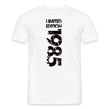 Édition limitée 1985 - T-shirt homme - blanc - Devant - AI Model Male 178 dark (178cm)