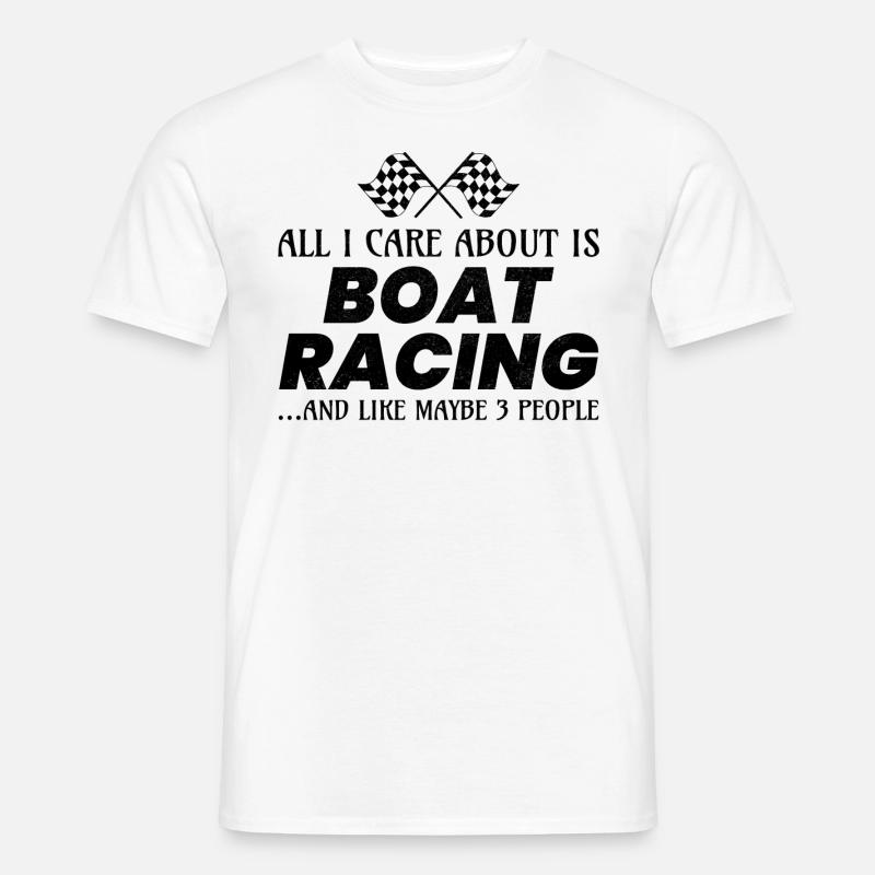 Boat Racing Motorboot Schnellboot Offshore Rennen - Männer T-Shirt - Weiß