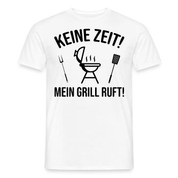 Grillen Sprüche Witzig Humorvoll - Männer T-Shirt - Weiß - Vorne - AI Model Male 178 dark (178cm)