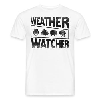 Meteorologist Weather Forecast - Men's T-Shirt - white - Front - AI Model Male 178 dark (178cm)