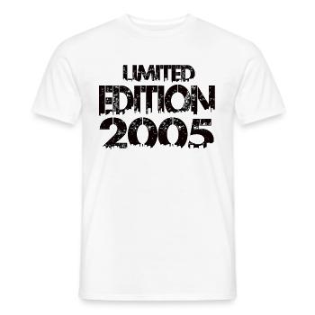 Limited Edition 2005 - Männer T-Shirt - Weiß - Vorne - AI Model Male 178 dark (178cm)