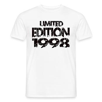Édition limitée 1998 - T-shirt homme - blanc - Devant - AI Model Male 178 dark (178cm)