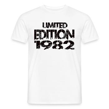 Édition limitée 1982 - T-shirt homme - blanc - Devant - AI Model Male 178 dark (178cm)