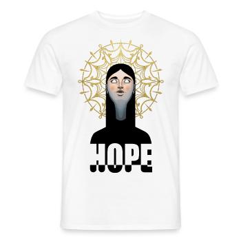 Espoir - T-shirt homme - blanc - Devant - AI Model Male 178 dark (178cm)