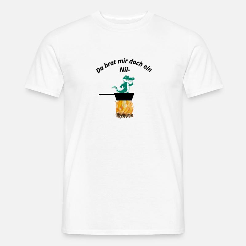 Brat mir doch ein Nilkrokodil - Männer T-Shirt - Weiß