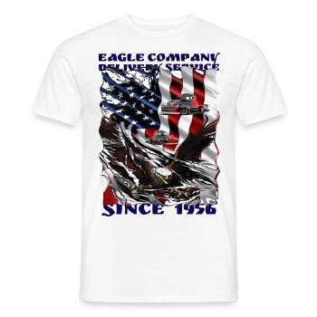 V8 Truck Shirt cooler Spruch mit Adler Geburtsjahr - Männer T-Shirt - Weiß - Vorne - AI Model Male 178 dark (178cm)
