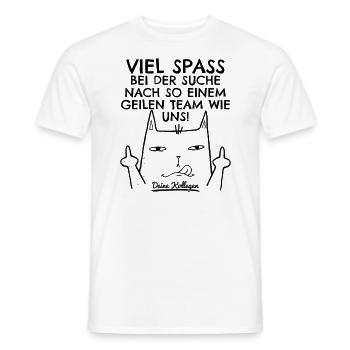 Jobwechsel Neuer Job Abschied Abschiedsgeschenk - Männer T-Shirt - Weiß - Vorne - AI Model Male 178 dark (178cm)